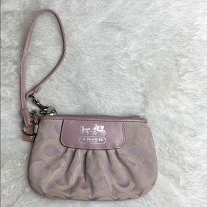 Lavender coach wristlet